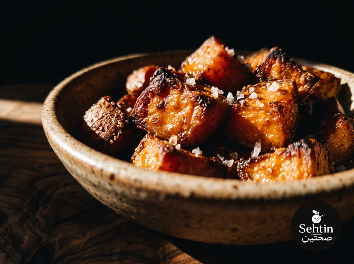 بطاطا حلوة محمَّرة بالسمن