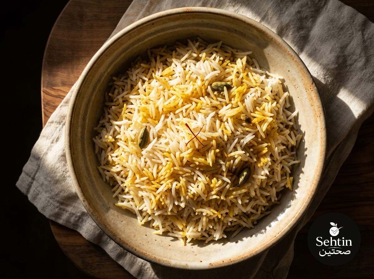 أرز بلاو بالزعفران