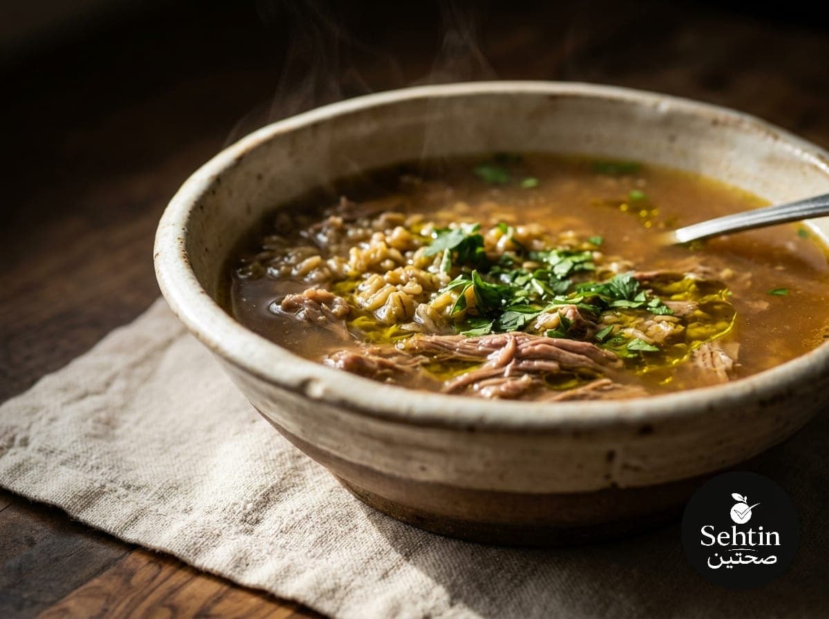 شوربة ضأن بالفريك