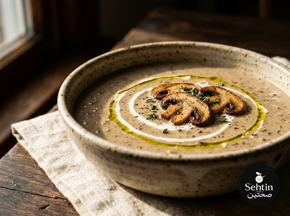 شوربة فطر كريمية
